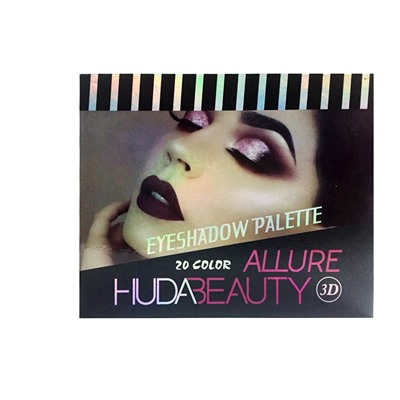 Тени HudaBeauty "ALLURE eyeshadow palette 3D" 20 color