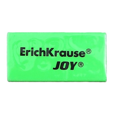 Ластик ErichKrause Joy, 50 х 22 х 12 мм, мягкий, гипоаллергенный, МИКС