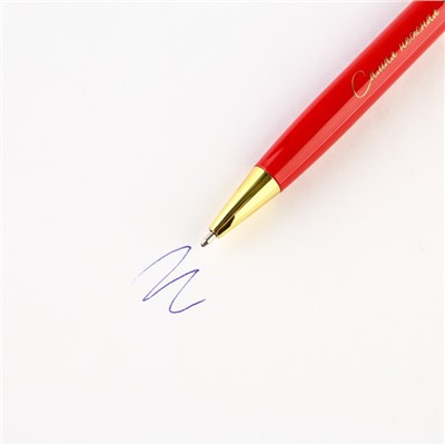 Ручка в футляре «С 8 Марта», металл, 1.0 мм, синяя паста