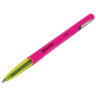 Ручка шариковая 1.0 мм, BRAUBERG Color, чернила синие