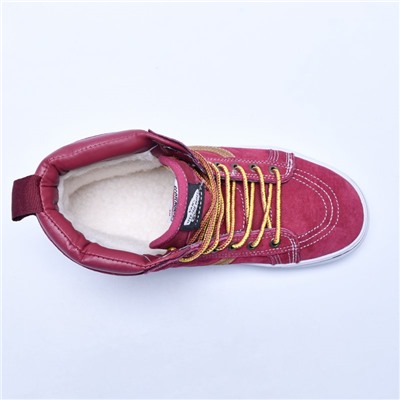 Кеды Vans Red c мехом арт w110-7