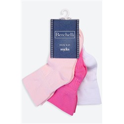 Носки для девочки с отворотом 3 пары Berchelli