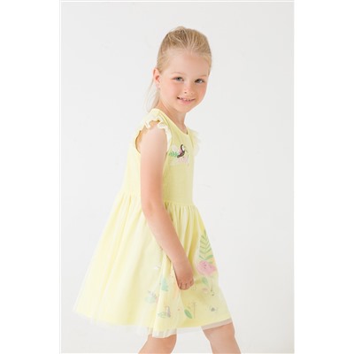 Платье для девочки Crockid КР 5682 бледно-желтый к289