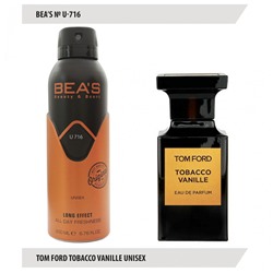 Дезодорант Beas Tom Ford Tobacco Vanille Unisex 200 ml арт. U 716