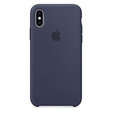 Силиконовый чехол для Айфон XS Max -Тёмно-синий (Midnight Blue)