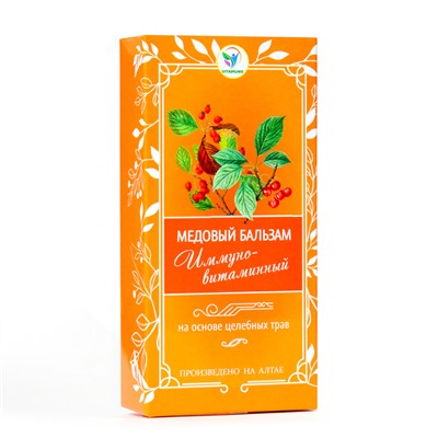 Бальзам медовый безалкогольный Vitamuno Иммуно-витаминный, 250 мл