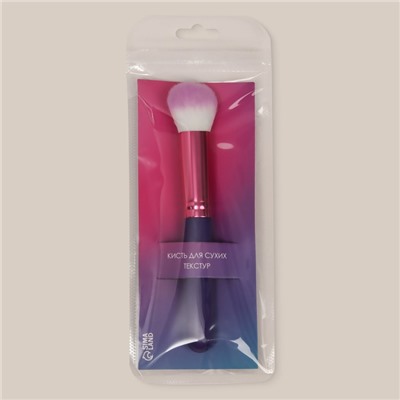 Кисть для макияжа «PENCIL», 15,5 см, цвет фиолетовый/розовый