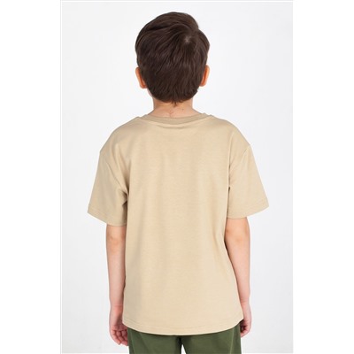 Хлопковая футболка с лайкрой для мальчика Takro