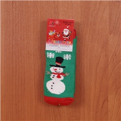 Носки теплые С Рождеством (размер 18-26) арт b225-9