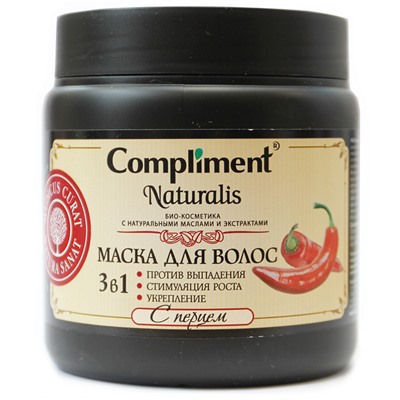 Compliment Naturalis Маска для волос с перцем 3в1 500 ml