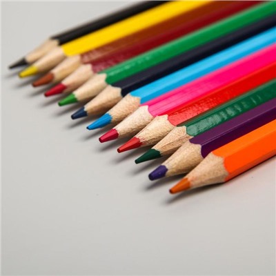 Цветные карандаши, 12 цветов, шестигранные, My Little Pony