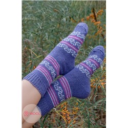 Бабушкины носки, Женские шерстяные носки nс орнаментом