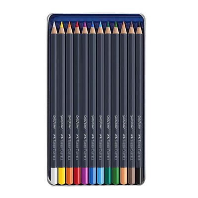 Карандаши художественные Faber-Castell 12 цветов, в металлической коробке