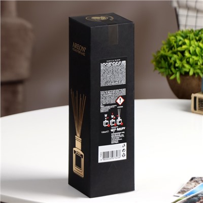 Ароматизатор для дома Areon Sticks Premium, чёрная ваниль 150 мл
