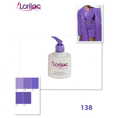 Гель-лак Lorilac -138 10 ml