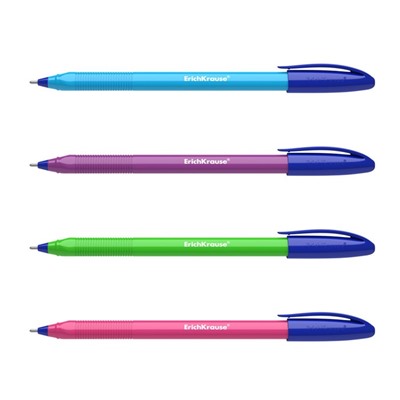 Ручка шариковая ErichKrause U-108 Neon Stick 1.0, Ultra Glide, цвет чернил синий