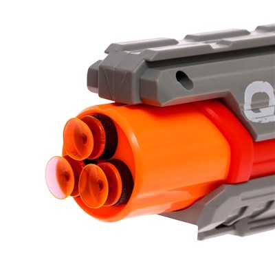 Бластер «Ротор», стреляет мягкими пулями, в комплекте с мишенью, цвета МИКС