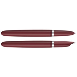 Ручка перьевая Parker 51 Core Burgundy CT F, корпус из нержавеющей стали/пластик, чёрные чернила