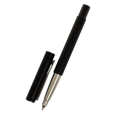 Ручка подарочная шариковая Calligrata, в кожзам футляре ПБ N, корпус черный с серебром