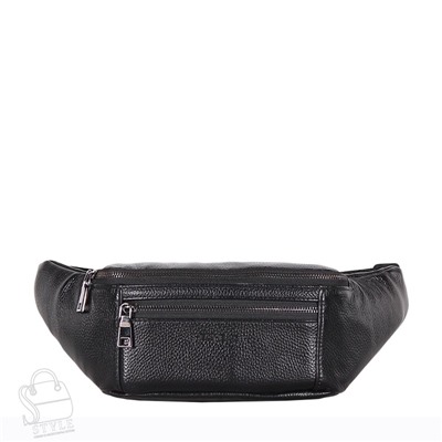 Сумка мужская кожаная 66308H black Heanbag