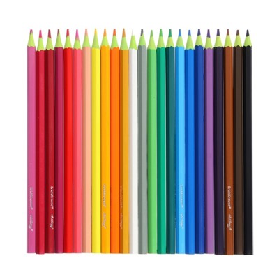 Карандаши 24 цвета ErichKrause ArtBerry премиум, пластик, шестигранные, 2.6 мм грифель, картонная упаковка, европодвес