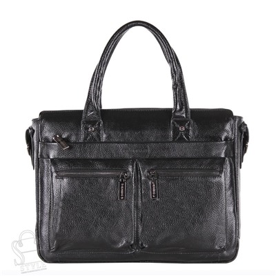 Портфель мужской кожаный 44906-3H black Heanbag