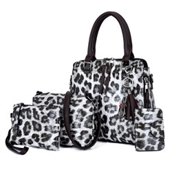 Комплект сумок из 4 предметов арт А19 ,цвет: светло-серый