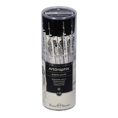 Карандаш чернографитный 3.0 мм ArtGraphix Zefir "Человекозебра", HВ, трёхгранный, пластиковый корпус
