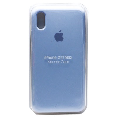 Силиконовый чехол для Айфон XS Max - (Голубой)