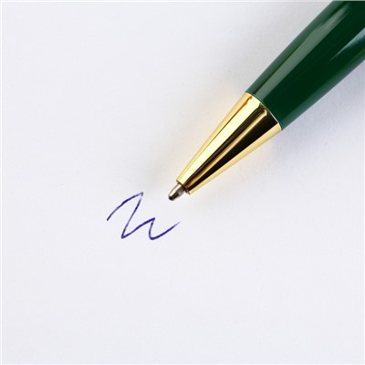 Ручка подарочная "Защитник", металл, синяя паста, 1.0 мм