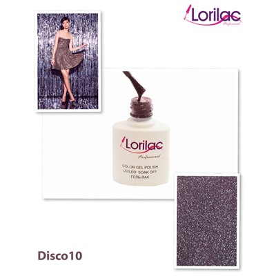 Гель-лак Lorilac серия Disco 10 - 10 ml