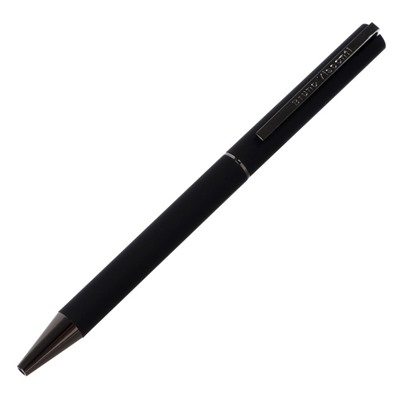 Ручка шариковая поворотная, 1.0 мм, Bruno Visconti Bergamo, стержень синий, чёрный металлический корпус, в металлическом футляре