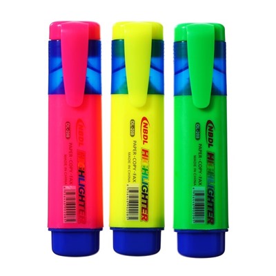 Набор маркеров-текстовыделителей 3 цвета 5.0 мм на блистере