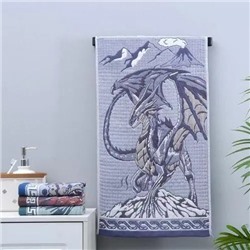 Полотенце хлопок «Величественный дракон, вид 4» КО