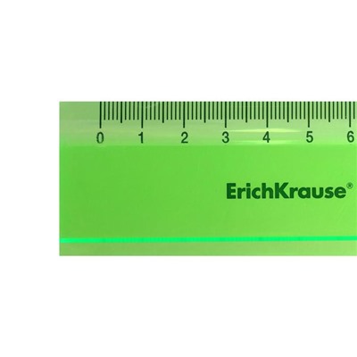 Линейка 30 см ErichKrause Neon, пластиковая, в коробке-дисплее, микс из 4-х цветов