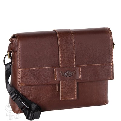 Портфель мужской кожаный 4210TR d.brown Tough Reder