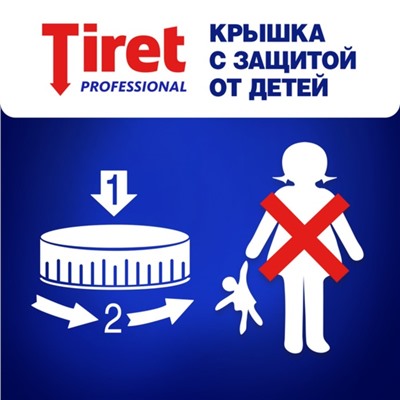 Гель для удаления засоров в канализационных трубах Tiret Professional, 1 л