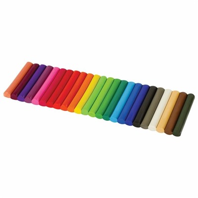 Пластилин 24 цвета, 500 г, BRAUBERG высшее качество, картонная упаковка