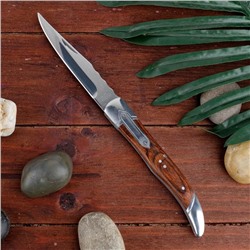 Нож складной "Француз" сталь - 40х13, рукоять - дерево, 23 см