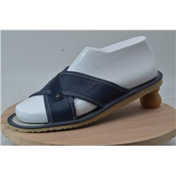 064-47 Обувь домашняя (Тапочки кожаные) на ДОМАШНЕЙ ПОДОШВЕ размер 47