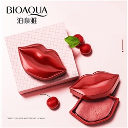 Патчи для губ с вишней Bioaqua Cherry Collagen Moisturizing Essence Lip Film, 20 шт.
