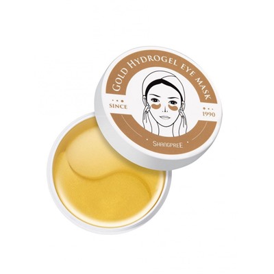 Гидрогелевые патчи с золотом для контура глаз Shangpree Gold Hydrogel Eye Mask