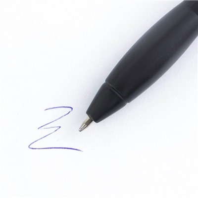Ручка прикол колокольчик шариковая на открытке на выпускной «Прощай школа» синяя паста 0.8 мм