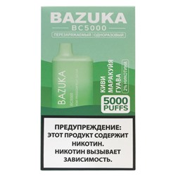 Эл. сиг.  Bazuka Kiwi Passion Fruit Guava — Киви, Маракуйя и Гуава 2%, 5000 Тяг