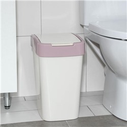 Ведро для мусора «Евро», 18 л, цвет молочно-розовый