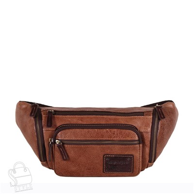 Сумка мужская кожаная 1395TR brown Tough Ryder