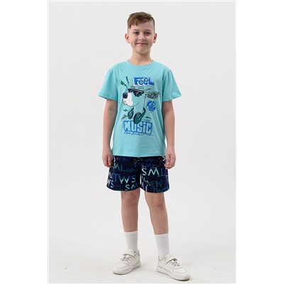 Пижама Диджей детская короткий рукав с шортами