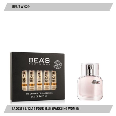 Парфюмерный набор Beas Lacoste L.12.12 Pour Elle Sparkling Women 5*5 ml W 529