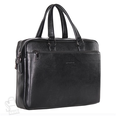 Портфель мужской кожаный 66286-6H black Heanbag