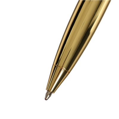 Ручка подарочная шариковая Calligrata, в кожзам футляре ПБ U,поворотная, корпус черный с золотом
